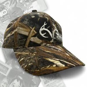 RealTree Graphic Logo Camo Strap back Hat